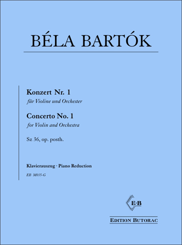 Cover - B�la Bart�k, Violin Concerto No. 1